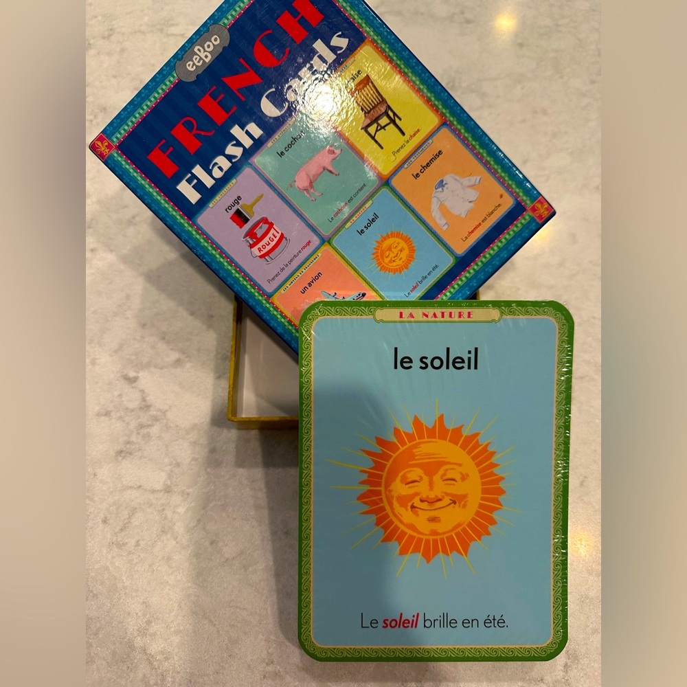NWT | Eeboo French Flash Cards Set